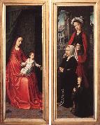 DAVID, Gerard Triptych of Jan Des Trompes (rear of the wings) tye oil painting reproduction